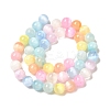 Gradient Color Natural Selenite Dyed Beads Strands G-H067-A04-8MM-3