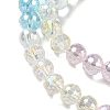 Electroplate Glass Beads Strands EGLA-D300-06-6mm-07-4
