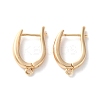 Rack Plating Brass Earring Findings KK-S405-03G-1