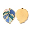 Real 18K Gold Plated 304 Stainless Steel Rhinestone Pendants STAS-A084-31G-01-1