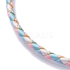 Polyester Cord Braided Bracelet Makings MAK-Z003-01P-02-2