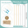 120Pcs 2 Colors Brass Flat Head Pins FIND-BC0019-23-2