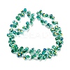Electroplate Transparent Glass Beads Strands X-EGLA-P052-01A-AB06-2