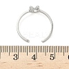 304 Stainless Steel Adjustable Cuff Rings RJEW-Z105-01P-06-5
