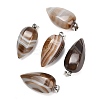 Natural Banded Agate Pendants GG-K002-16S-1