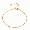 304 Stainless Steel Cable Chain Bracelet Making AJEW-JB00782-02-1