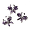 Butterfly Natural Amethyst Brooch G-A278-02P-06-1
