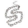 9MM 304 Stainless Steel Textured Cable Chain Necklaces for Women Men SA-CBA37BC-19P-4