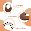 26Pcs 13 Styles Printed Opaque Resin & Walnut Wood Pendants RESI-TA0001-89-4