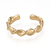 Brass Cuff Rings RJEW-Z003-11G-1