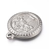 Non-Tarnish 304 Stainless Steel Pendants STAS-Z014-04P-2