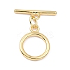 Rack Plating Brass Toggle Clasps KK-B036-12G-1