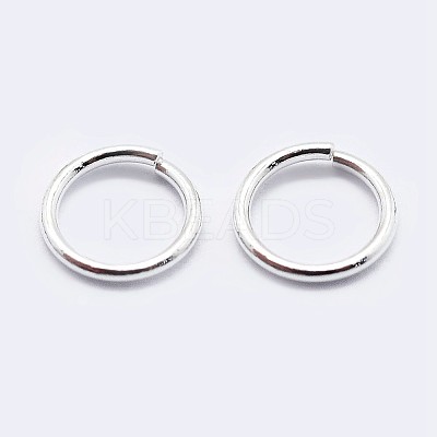 925 Sterling Silver Saw Cut Open Jump Rings STER-F036-02S-0.7x7mm-1
