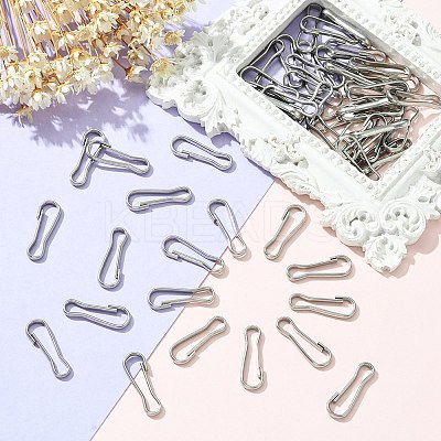 201 Stainless Steel Keychain Clasp Findings STAS-YW0001-79-1