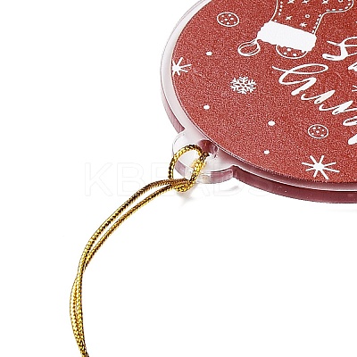 Christmas Theme Acrylic Pendant Decoration LS-HJEW-G021-01C-1