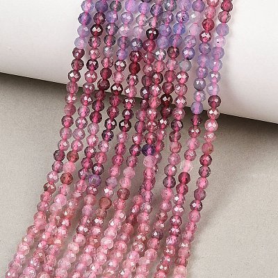 Natural Colorful Spinel Beads Strands G-B175-D01-3mm-1
