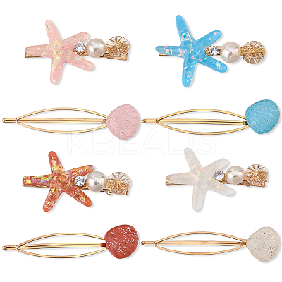 4 Bags 4 Colors Snap Hair Clips PHAR-CY0001-03-1