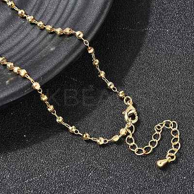 2.5MM Brass Ball Chain Necklaces for Women NJEW-F353-02G-1