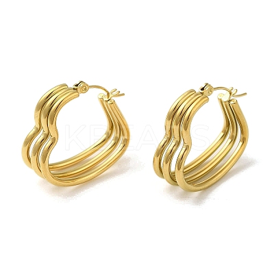 304 Stainless Steel Hoop Earrings for Women EJEW-B054-19G-02-1