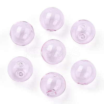Transparent Blow High Borosilicate Glass Globe Beads LS-X-GLAA-T003-09A-1