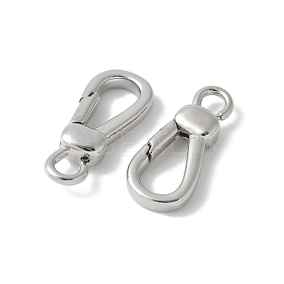 Brass Keychain Clasps KK-F893-15P-1
