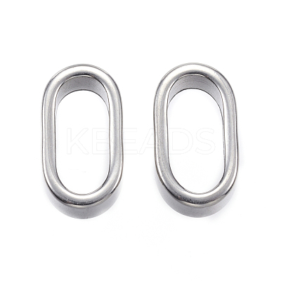 Tarnish Resistant 304 Stainless Steel Slider Charms X-STAS-F040-14-P-1