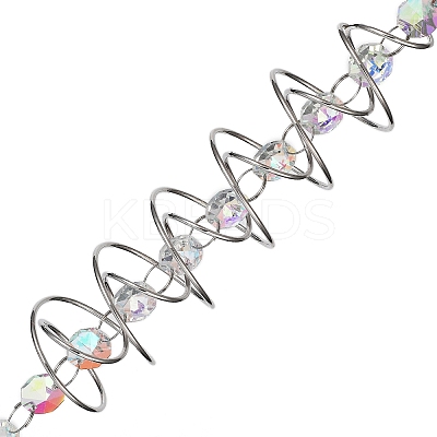Spiral Alloy Hanging Ornaments HJEW-Q012-01C-1
