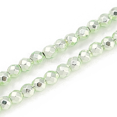 Baking Paint Electroplated Synthetic Non-magnetic Hematite Beads Strands G-H072-A01-01D-1