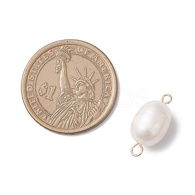 Natural Cultured Freshwater Pearl Links PALLOY-JF04384-01-1