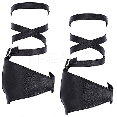 1Pair Imitation Leather Cord Sexy Wrap Bracelets AJEW-CL0001-39-1