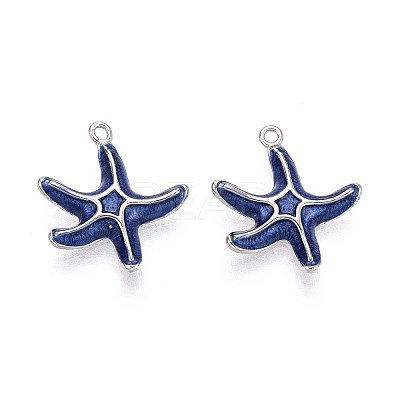 Brass Enamel Pendants KK-T071-31P-1