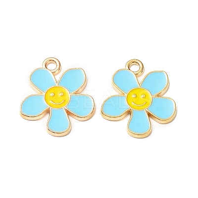 Alloy Enamel Pendants ENAM-C009-01G-1