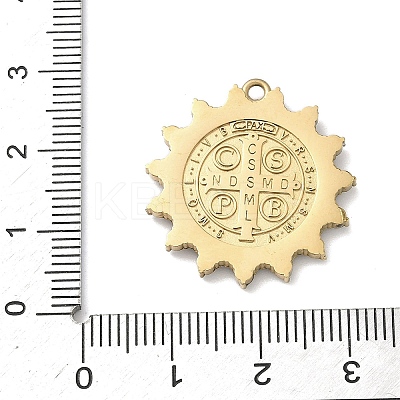 304 Stainless Steel & Rhinestone Pendants STAS-G371-09A-01G-1