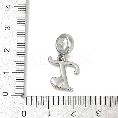 Brass European Dangle Charms LS-KK-Z097-01T-GP-1