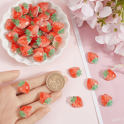 60Pcs Opaque Resin Cabochons DIY-SC0028-30A-1