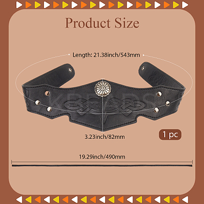 Imitation Leather Hat Bands DIY-WH20013-92A-1