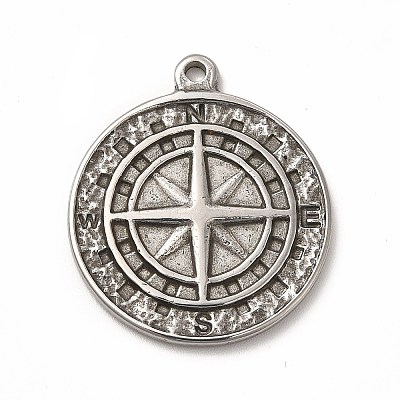 Non-Tarnish 304 Stainless Steel Pendants STAS-P322-16P-1