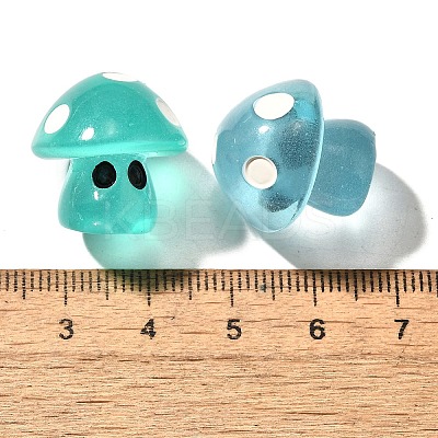 26Pcs 13 Styles Luminous Resin Mushroom Desk Decoration FIND-XCP0003-22-1