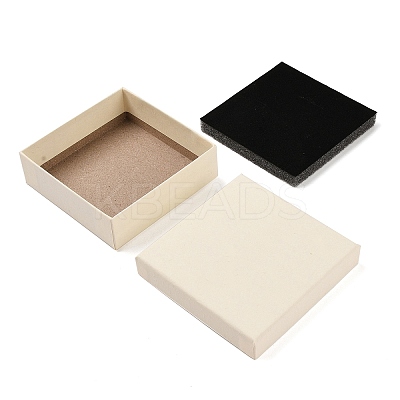 Cardboard Paper Jewelry Storage Boxes with Sponge CON-P023-01E-02-1
