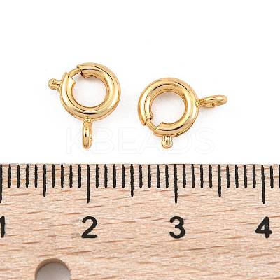 SHEGRACE Brass Spring Ring Clasps XGR0017G-46G-1