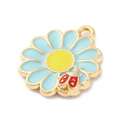 Alloy Enamel Pendants ENAM-Q001-06G-03-1