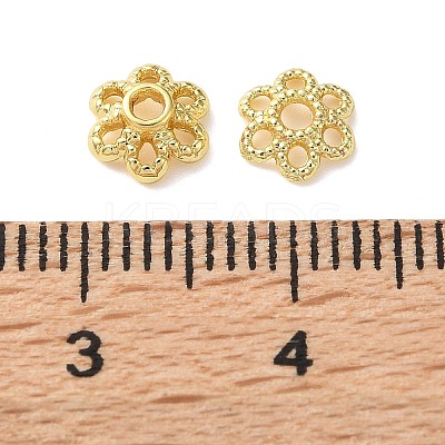 Brass Bead Caps KK-C260-11G-1
