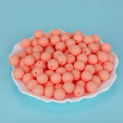 Round Silicone Focal Beads SI-JX0046A-58-1