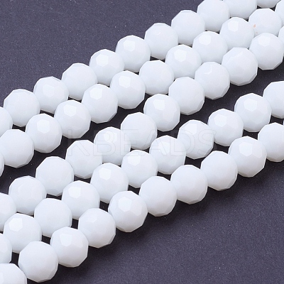Faceted(32 Facets) Glass Beads Strands EGLA-J042-8mm-26-1