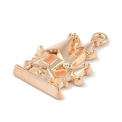 Alloy Enamel Pendants ENAM-Z010-17KCG-1