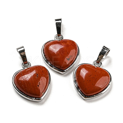 Natural Red Jasper Pendants G-I358-A21-1