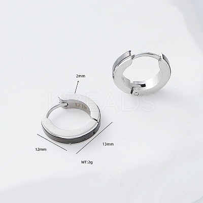 304 Stainless Steel Hoop Earrings XQ3729-1