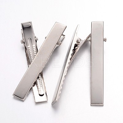 Iron Flat Alligator Hair Clip Findings LS-IFIN-S286-57mm-1
