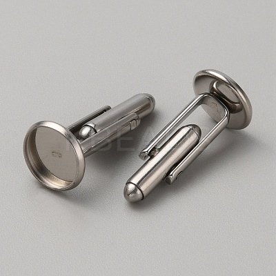 304 Stainless Steel Cuff Button STAS-WH0022-95P-1