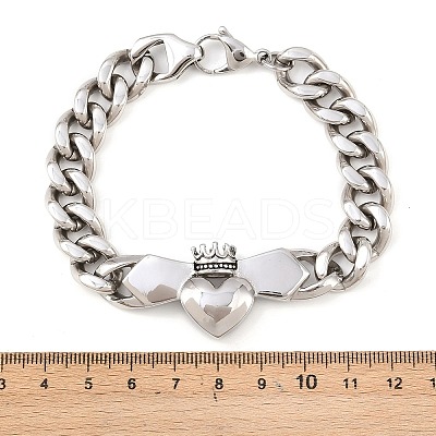 304 Stainless Steel Chain Bracelets LS-BJEW-D379-18P-1